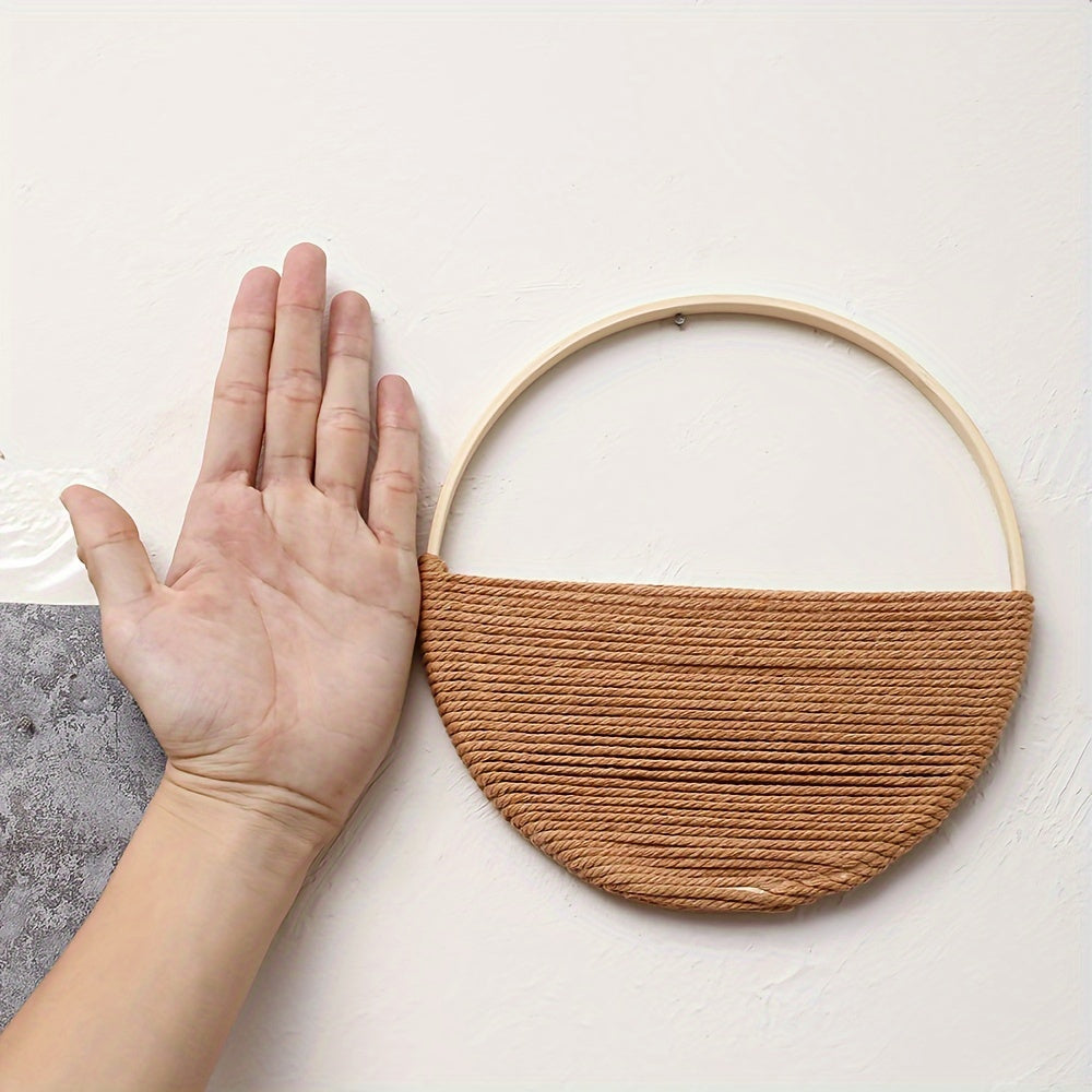 [Circle Wall Art Set Minimalist] Modern Macrame Boho Wall Decor: Circle Wall Art Set For A Minimalist Abstract Look Easter Gift