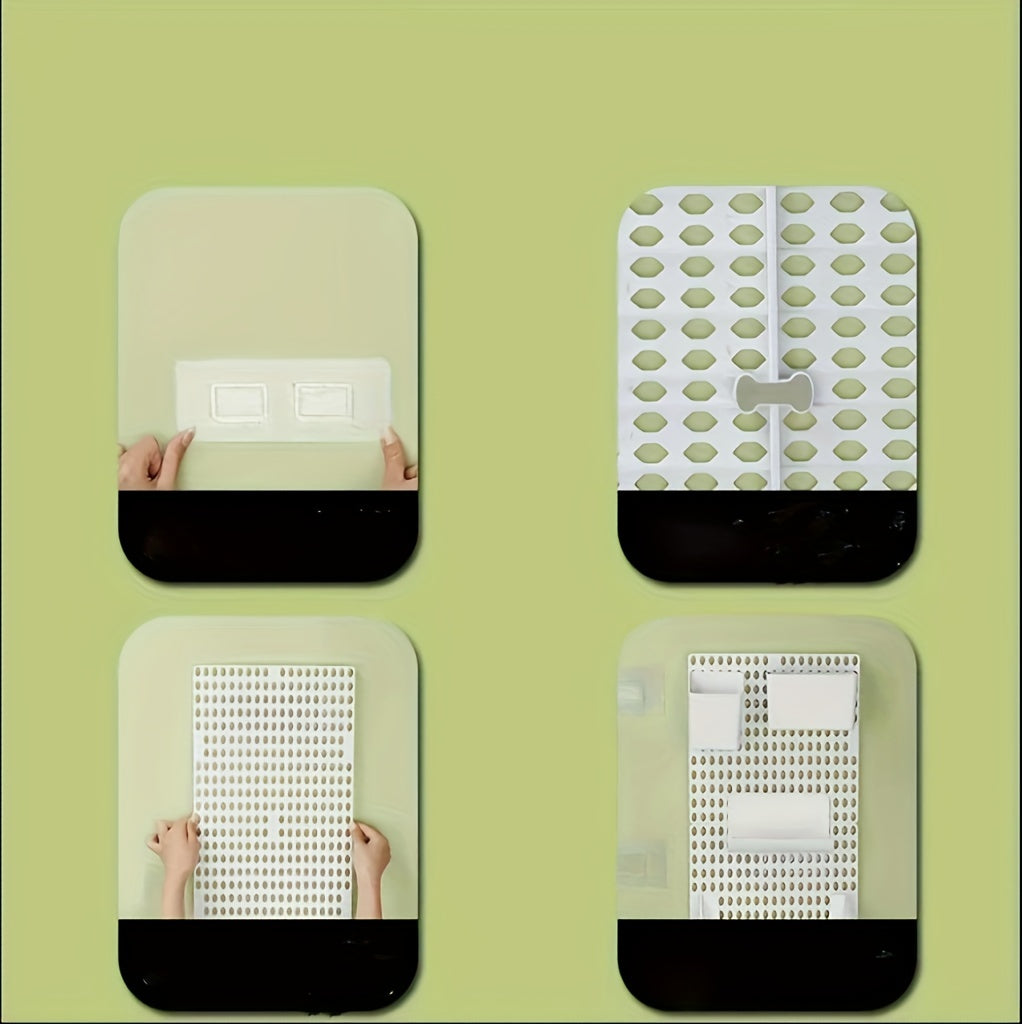 1set Space Saving Wall Mounted Hole Board, Universal Hanging Shelf for Organizing, Storing and Displaying Items, Aesthetic Wall Decor